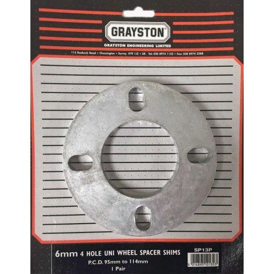 GRAYSTON SHIMS & SPACERS - SKIN PACKED IN PAIRS