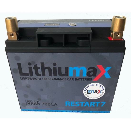 LITHIUMAX LITHIUM BATTERIES - GEN 2 RESTART5 'SPEC' LCD300-700CA ENGINE STARTER BATTERY