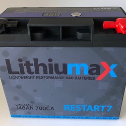 LITHIUMAX LITHIUM BATTERIES - RESTART17 LCD 700CA ULTRA-LIGHT ENGINE STARTER BATTERY