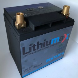 LITHIUMAX LITHIUM BATTERIES - GEN 4 RESTART9 LCD 900CA ULTRA-LITE ENGINE STARTER BATTERY