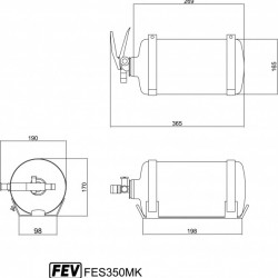 FEV FIRE EXTINGUISHERS - FES350MK