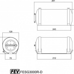 FEV FIRE EXTINGUISHERS - FESG3000R-D