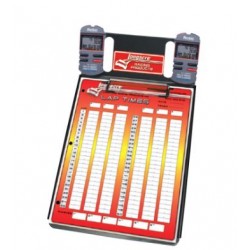 LONGACRE CLIPBOARD - 2 CAR STOPWATCH CLIPBOARD WITH ROBIC™ SC 606W