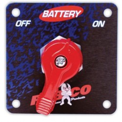 LONGACRE REBCO™ BATTERY DISCONNECT SWITCH WITH PANEL - 2 TERMINAL